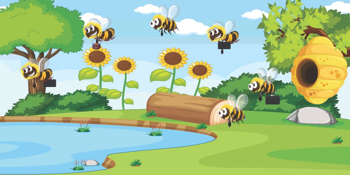 A Day in the Life of a Spring Worker Bee
