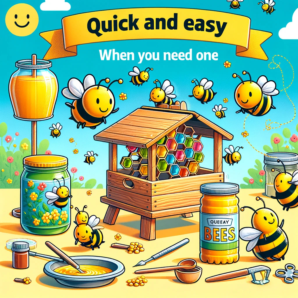 Homemade bee feeders
