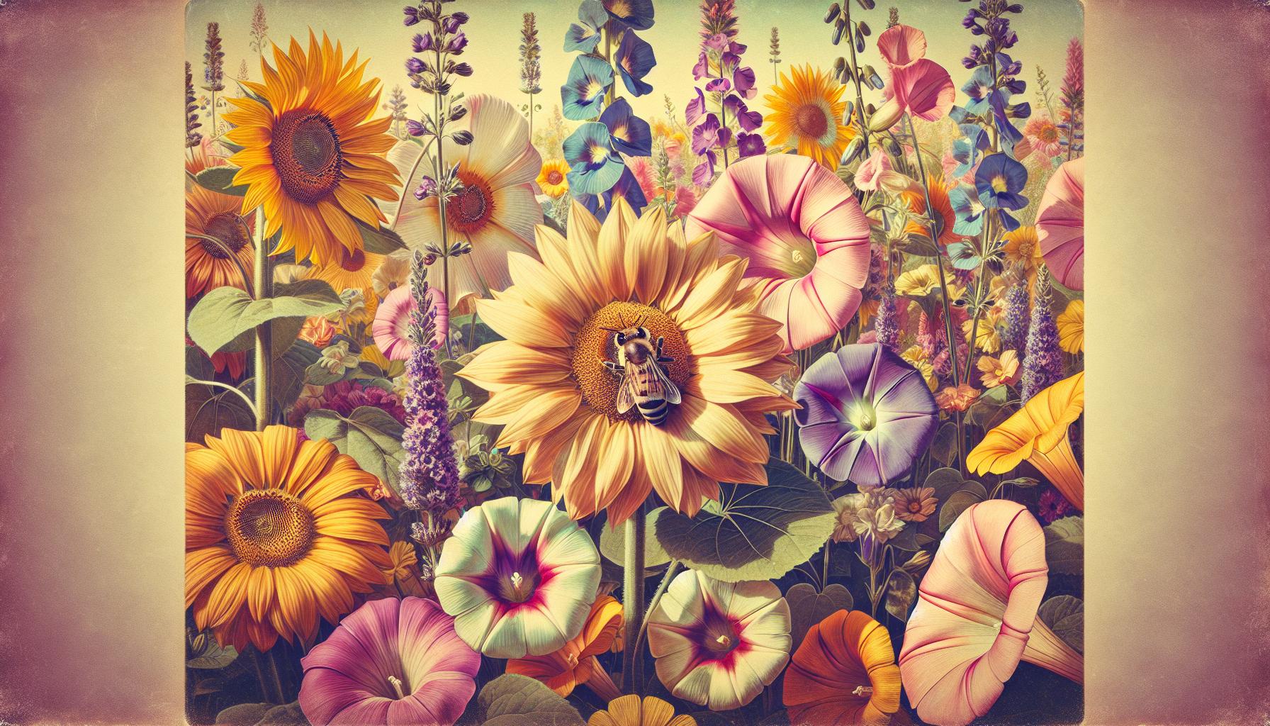 bees sleep in flowers