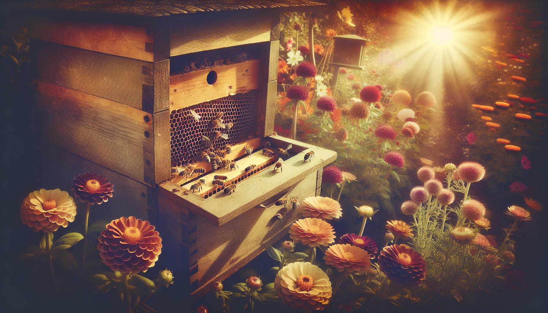 buzzing beehive