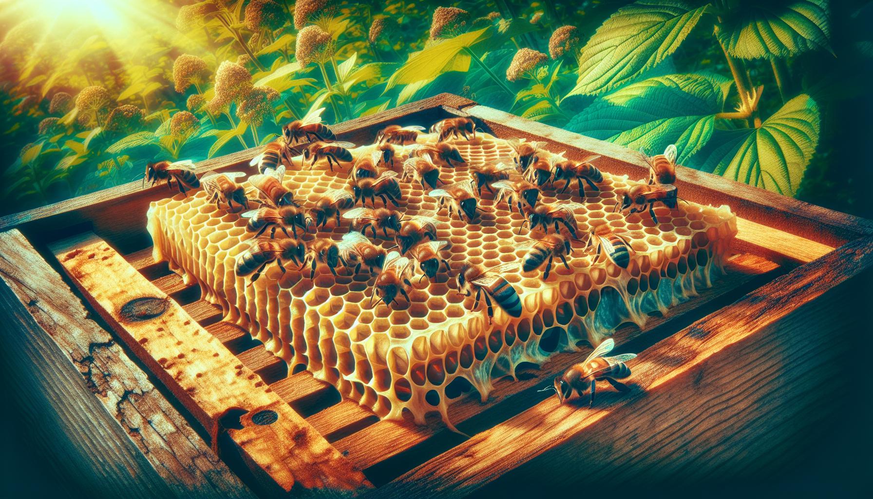 honey bee swarm cells
