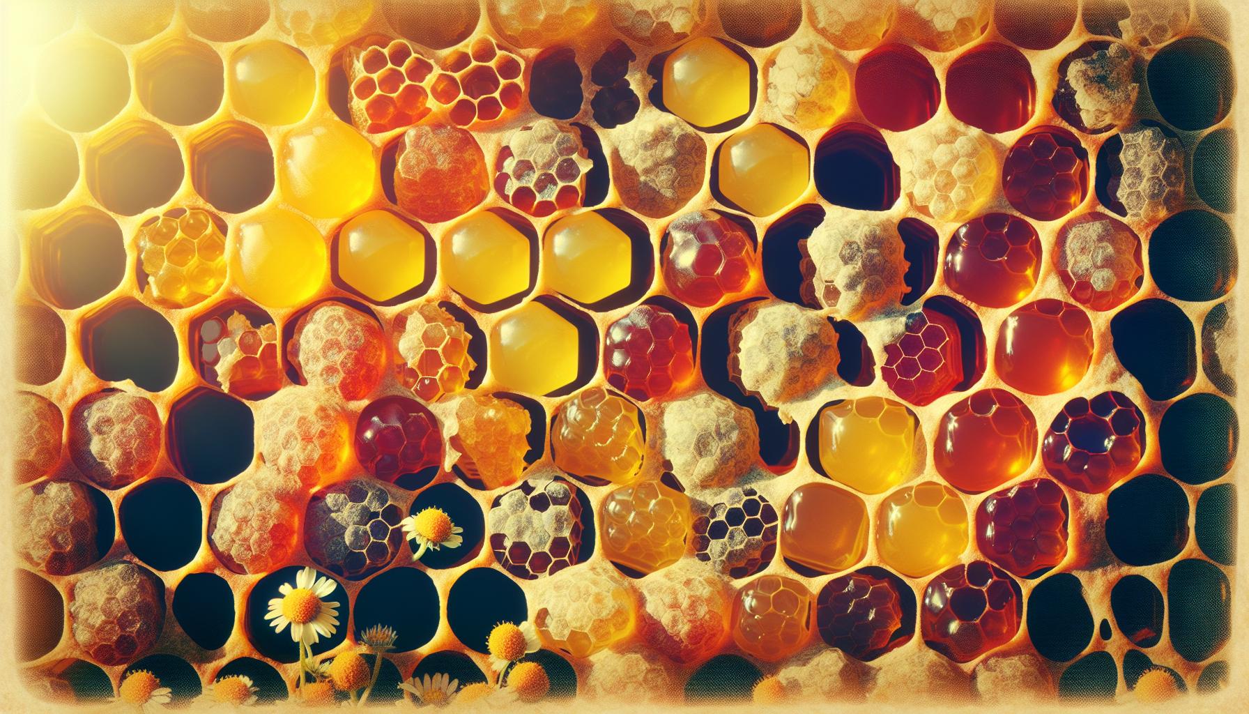 what color is a honeycomb