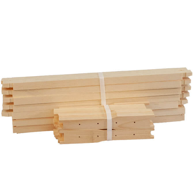 5 3/8 Unassembled Shallow Frames WTB/SBB - 10 Pack