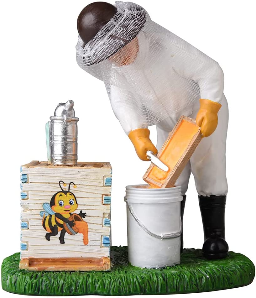 Beekeeper Uncapping Frames Figurine