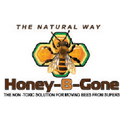 Honey B Gone company logo with a Honey bee image.