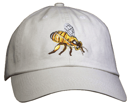 Honey Bee Embroidered Cap