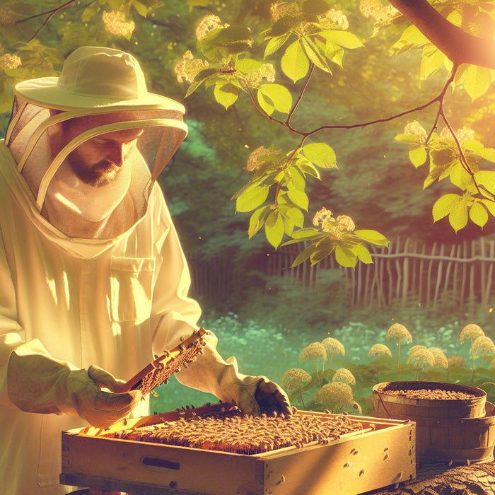 capturing a honey bee swarm