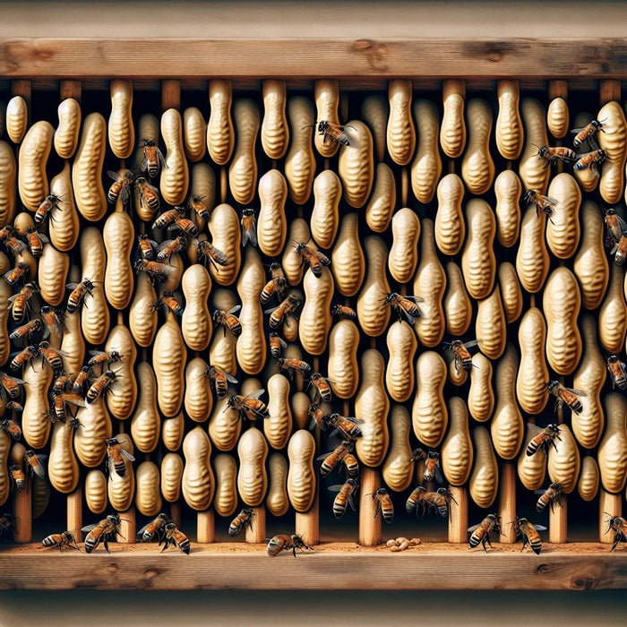 queen cells in a beehive​