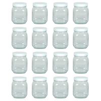 2.5 lb. Square Honey Jars - 12 COUNT CASE - Includes Lid