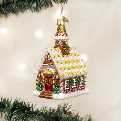 Gingerbread Church Christmas Ornament