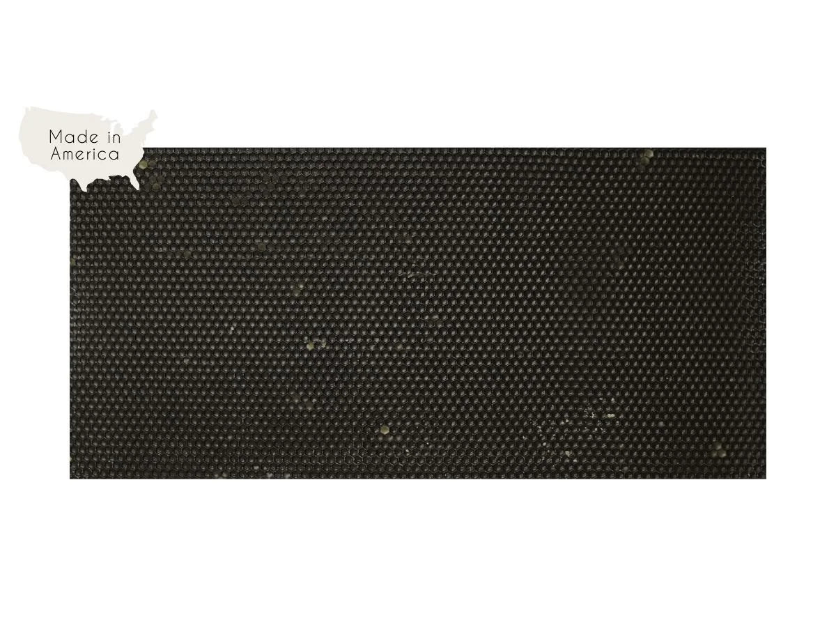 Premier Purecell deep plastic foundation, black, double waxed, made in USA