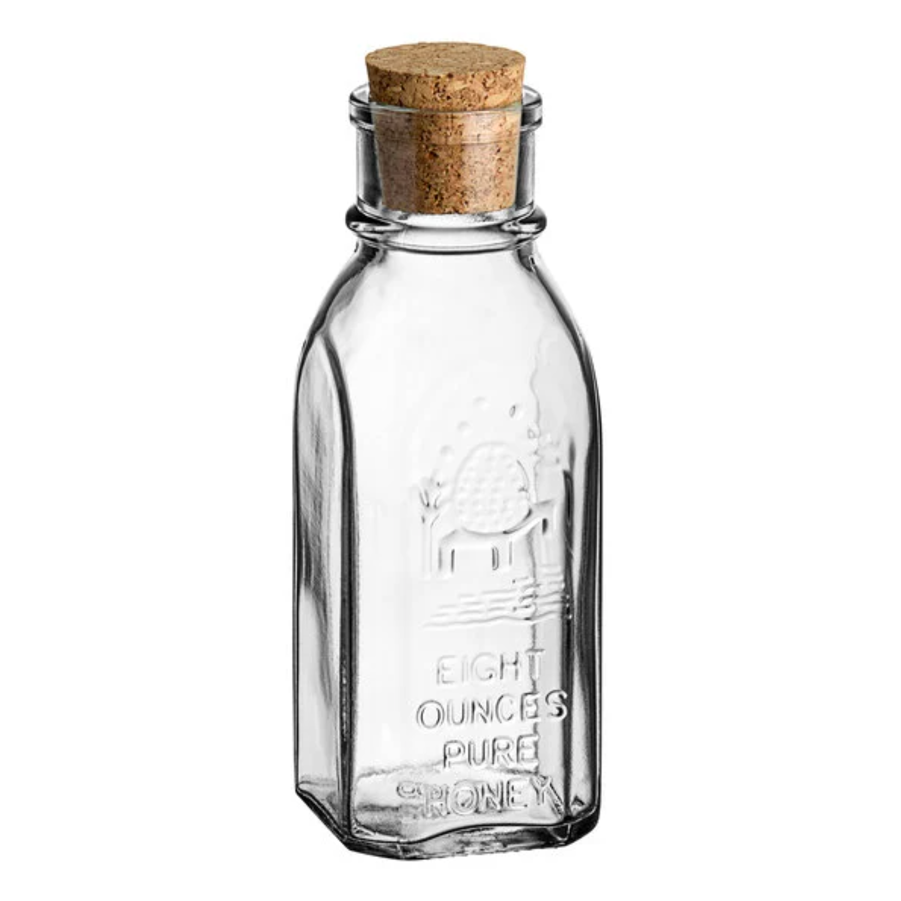8oz Muth Honey Jars – Case of 12 with Cork & Shrink Bands