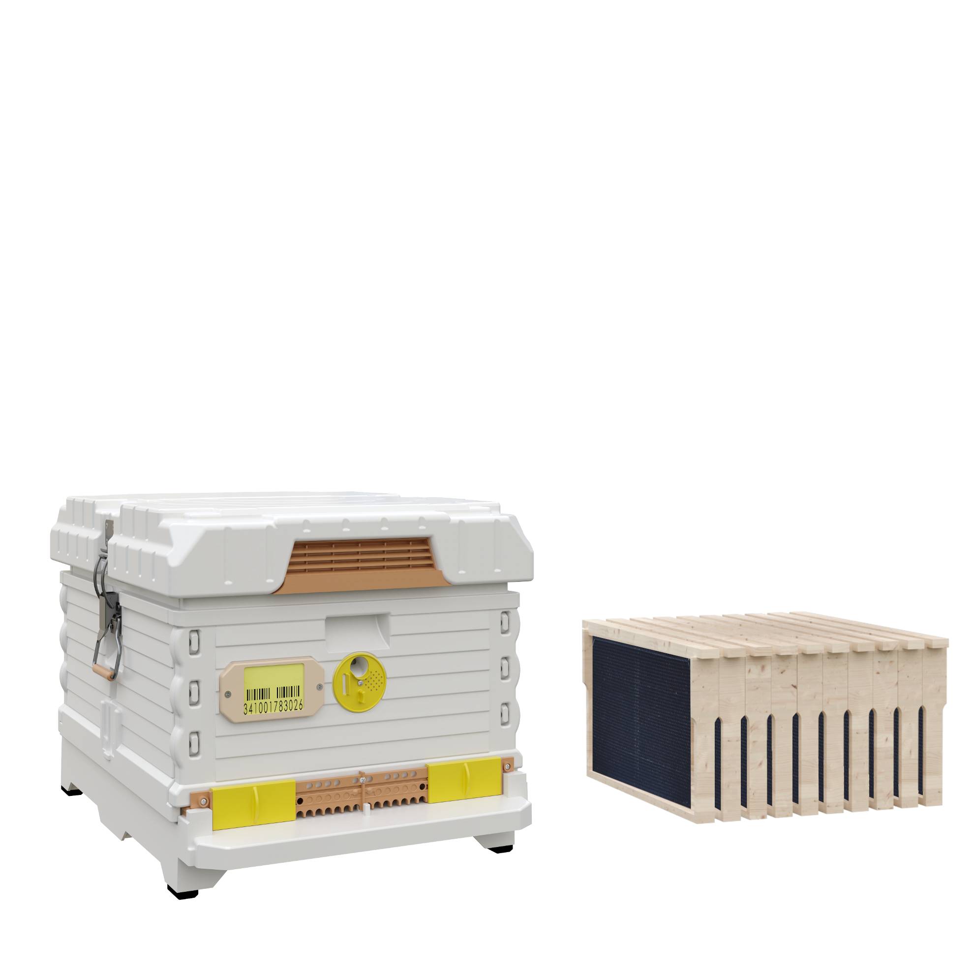 Ergo Insulated White Single Brood Box Beehive Set