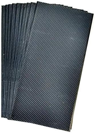 9-1/8 Acorn Black Heavy Waxed Plastic Foundation - 10 Pack