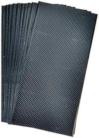 9-1/8 Acorn Black Heavy Waxed Plastic Foundation - 10 Pack