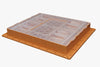 Apimaye 10 frame dual feeder with transparent top cover, one gallon syrup capacity plus fondant chamber
