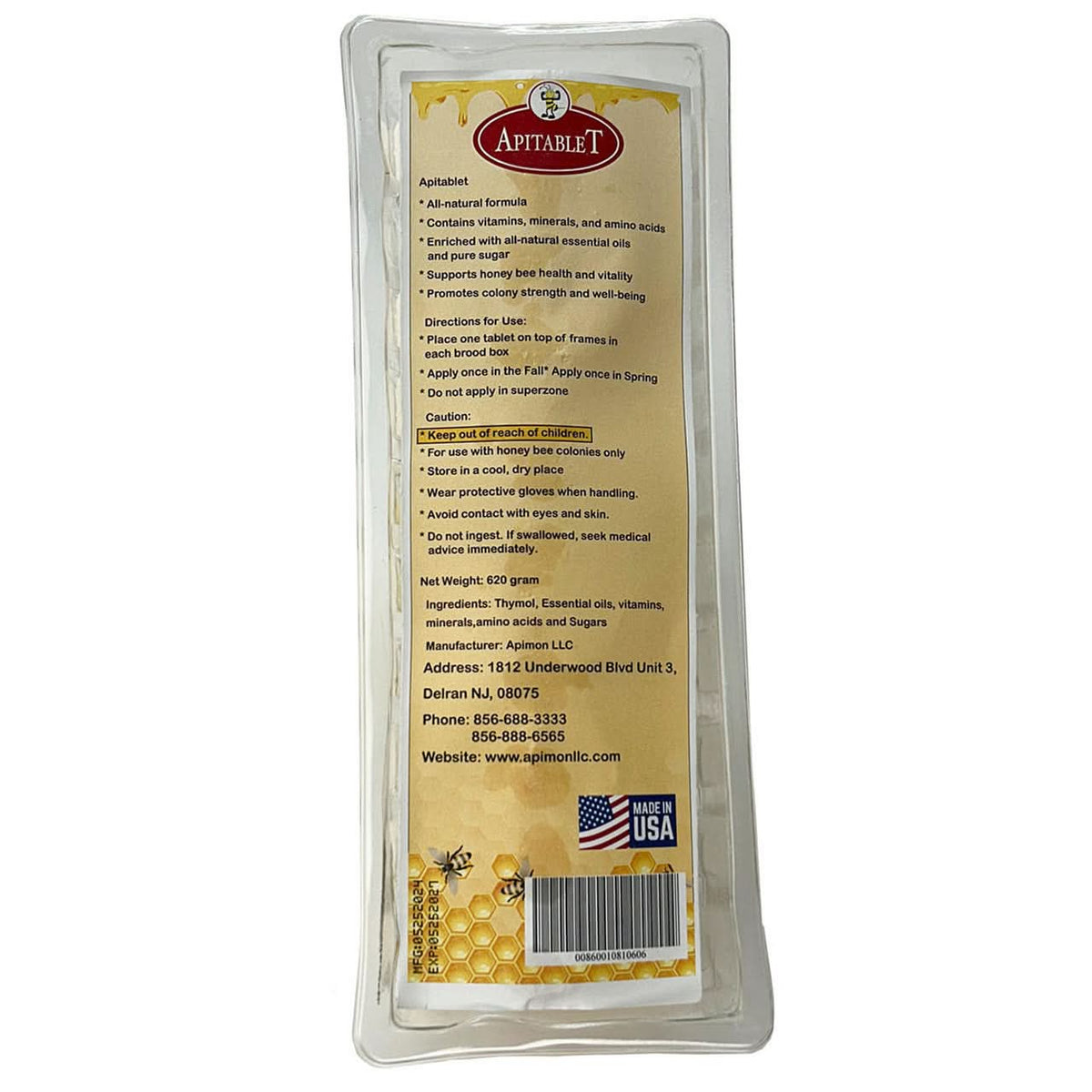 Apitablet Feeding Stimulant By Apimon LLC — Blythewood Bee Company