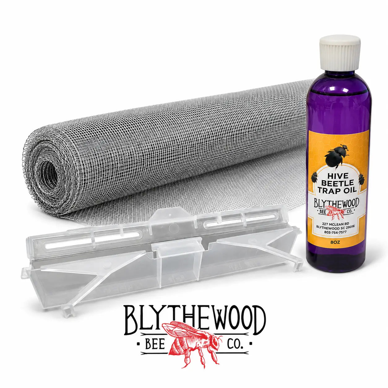 Hive Beetle Protection Kit — Hardware Cloth, Beetle Jail Trap & Hive Beetle Trap Oil