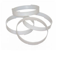 Ceracell Round Comb White Containers And Clear Lid (Pack Of 16)