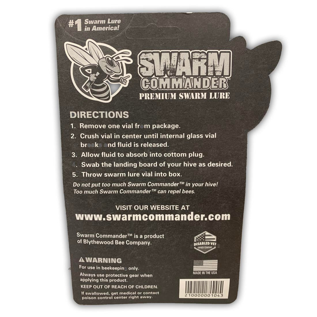 Swarm Trap Slow Scent Release Vial