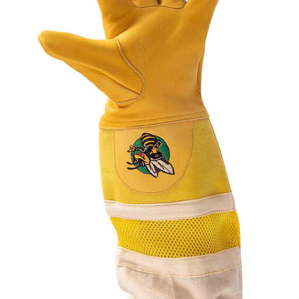 Yellow Cowhide Beekeeper Glove 