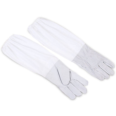 Economy Elbow-Length Sheepskin Leather Gloves for Beekeeping