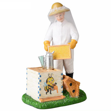 Beekeeper Examining The Hive Figurine