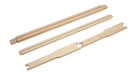 Unassembled deep beehive frame with grooved top and bottom bars
