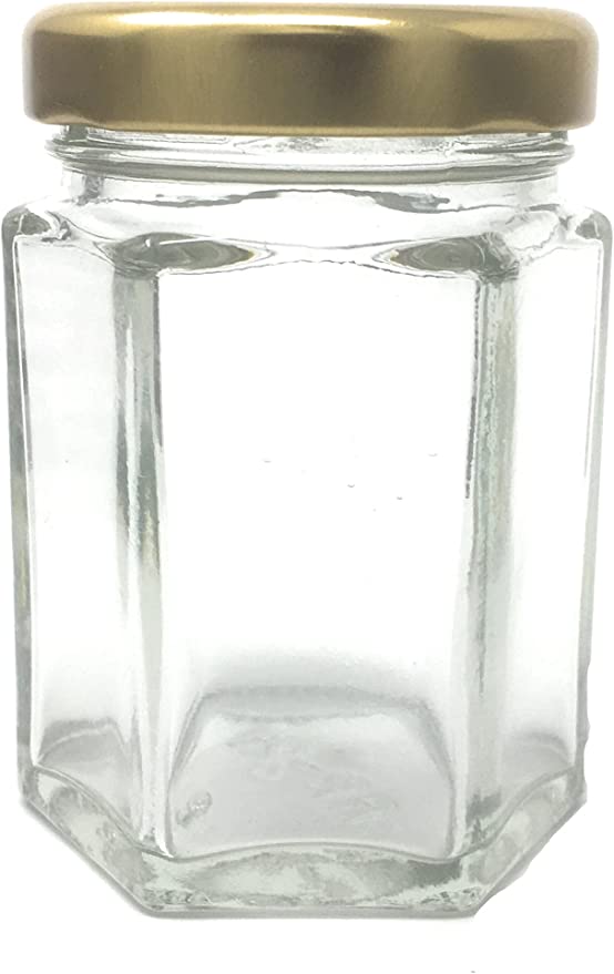 Set of 6, 16 oz Glass Jar with Lug Lid