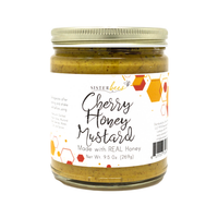 Sister Bees, Cherry Honey Mustard, Made with Real Honey, 9.5oz