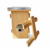 Custom wooden swarm trap with hanging cleat on the back