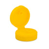 38-400 Yellow PP Low Profile Flip Caps (Pressure Sensitive Liner)