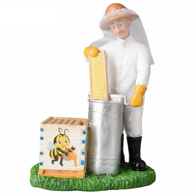 Beekeeper Extracting Happy Figurine