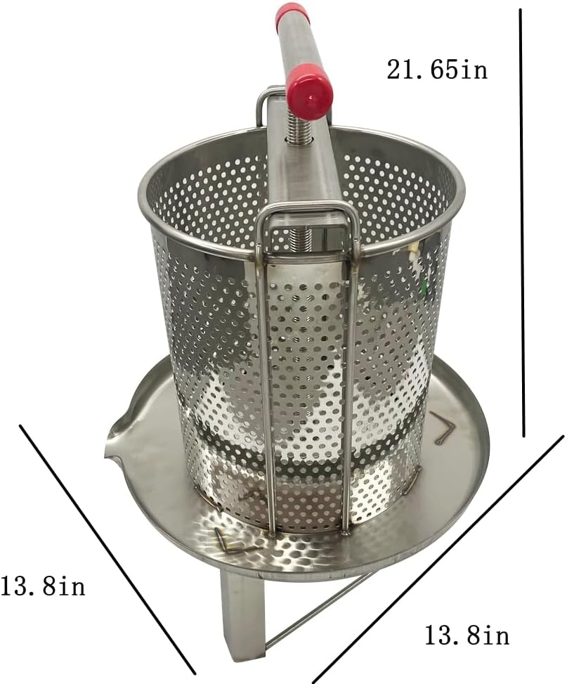 Stainless Steel Honeycomb Wax Press