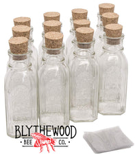 8oz Muth Honey Jar - Case Of 12 - Includes Cork And Shrink Bands