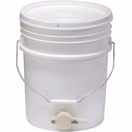 5-gallon food-grade honey bucket with scissor gate and tear-tab lid