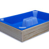 Ceracell 8 frame top feeder with assembled wooden rim and two plastic tubs