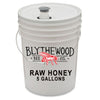 Five gallon food-grade bucket of raw strained South Carolina honey