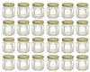 1.5 oz Glass Hexagon Jars with gold lug caps — 24 Count Case — Blythewood Bee Company