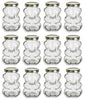 9oz Glass Bear w/Lid 12 CT Case
