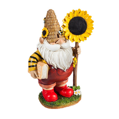Beekeeper Gnome with Sunflower - Charming 6.1 Inch Multicolor Garden Statue