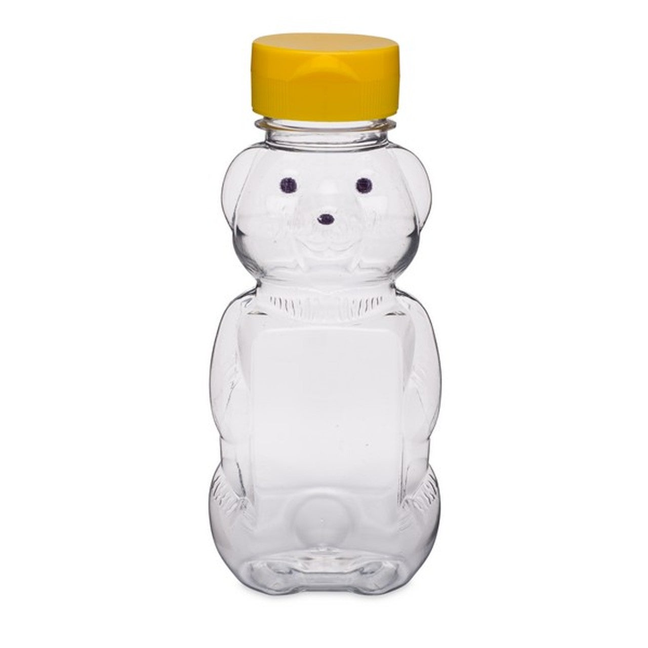 8oz Honey Bear With Flip Top Lid - Double Label Panel