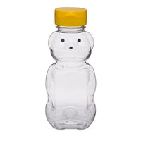 8oz Honey Bear With Flip Top Lid - Double Label Panel