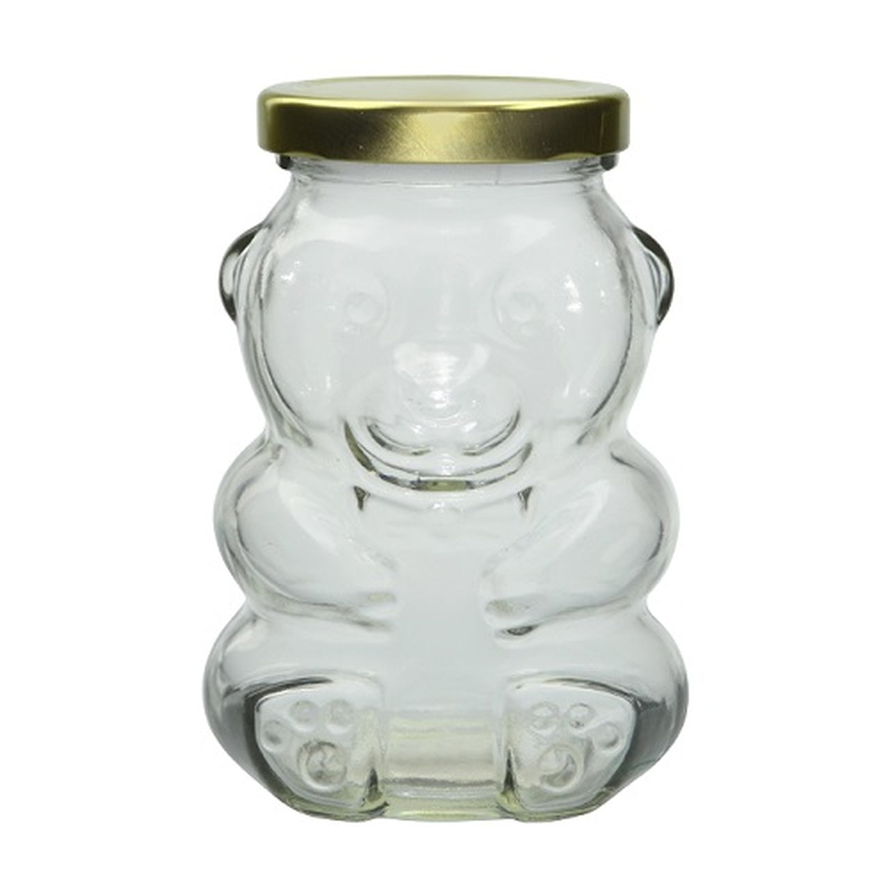 9 oz Glass Honey Bear Jar w/Lid