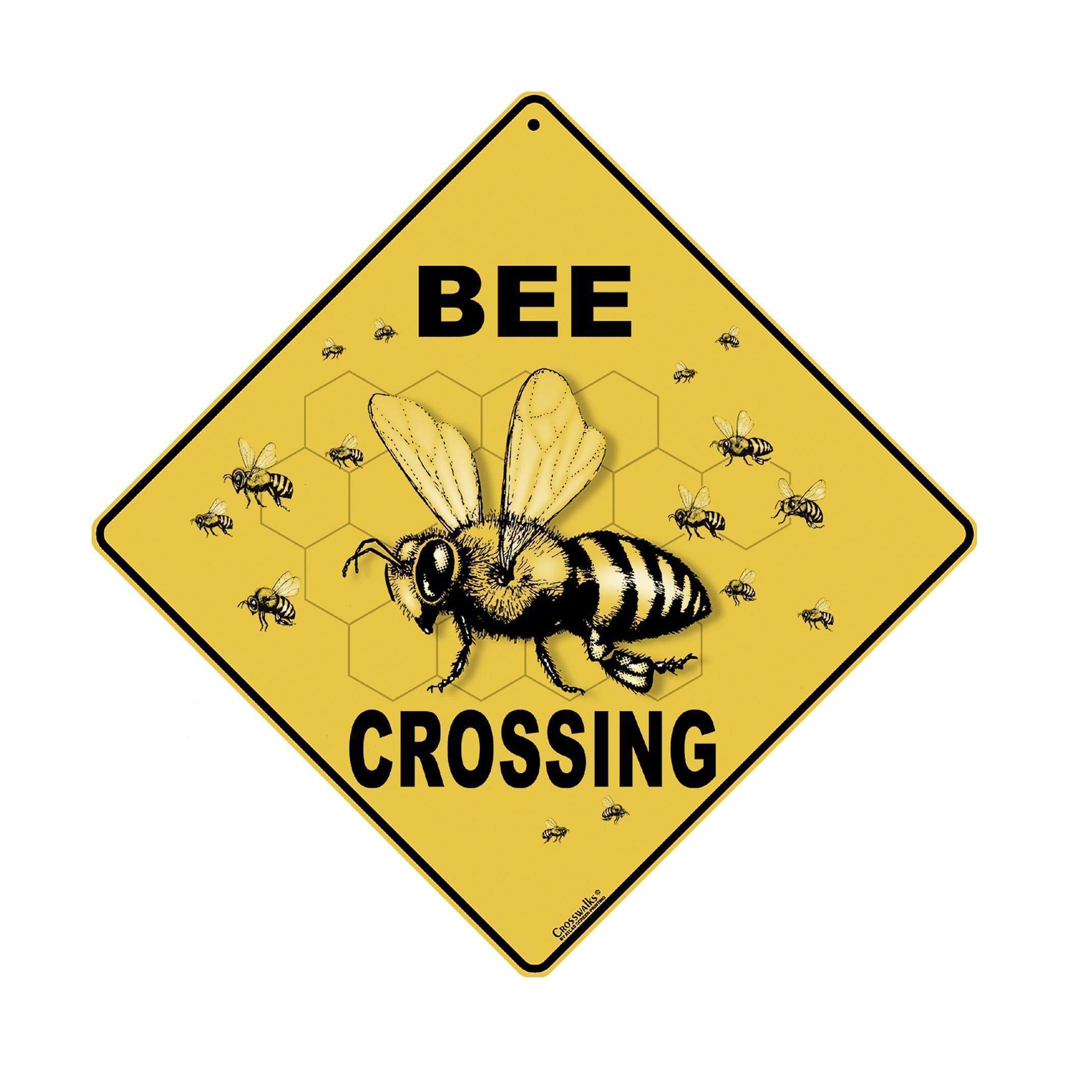 Bee Crossing Novelty Sign