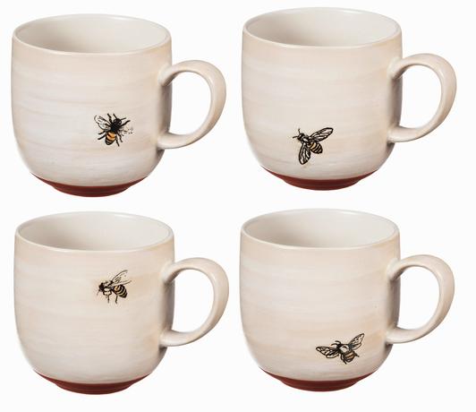 Ceramic Bee Cups - Honey Bee Design | 12 Oz
