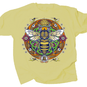 Queen Bee Hex Design T-Shirt | Blythewood Bee Co.