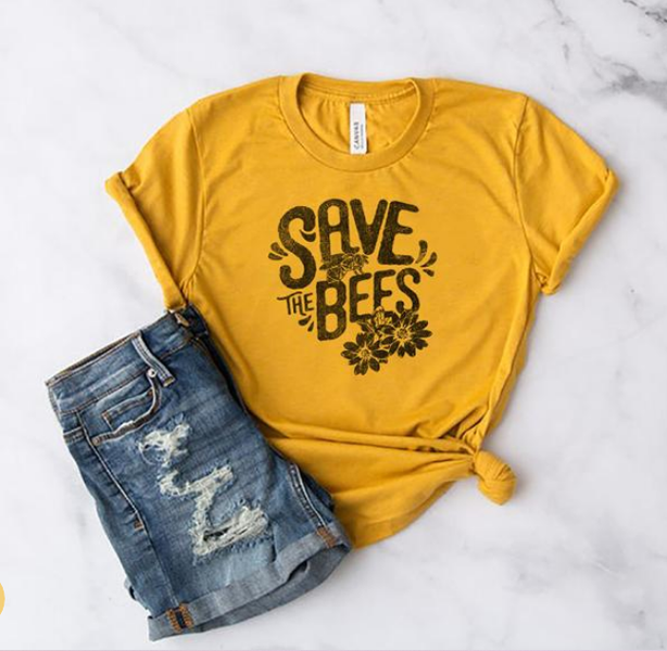 Save The Bees T Shirt | 100% Cotton - Regular Fit — Blythewood Bee Company