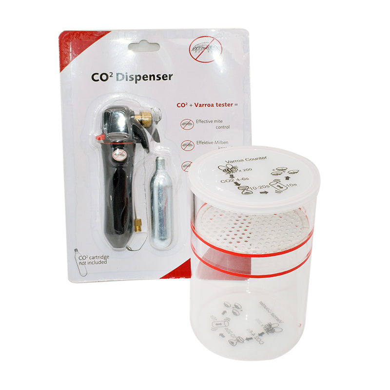 Varroa check with CO2 Dispenser
