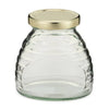 12oz Glass Skep Honey Jars - 12 Count Case - Includes Lids
